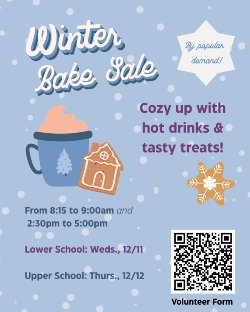 winter bake sale